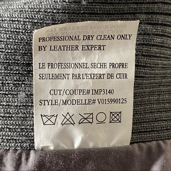 Vince Jacket Drape Collar Paper Weight Suede Biker Jacket in Grey, Medium - Picture 12 of 16